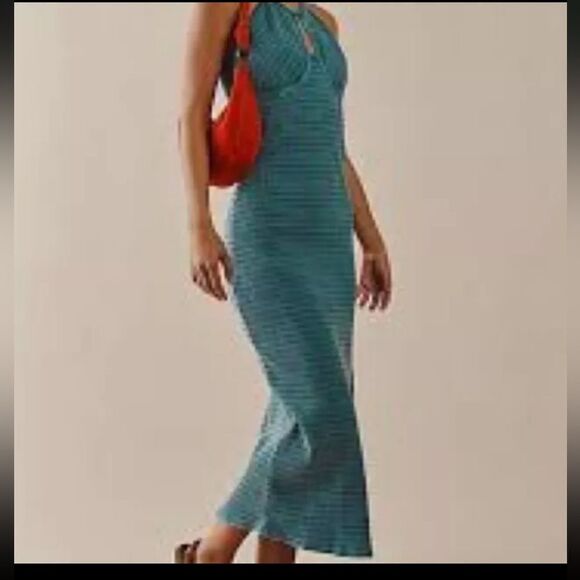 Free people Terra striped ribbed Maxi Dress - Picture 2 of 2